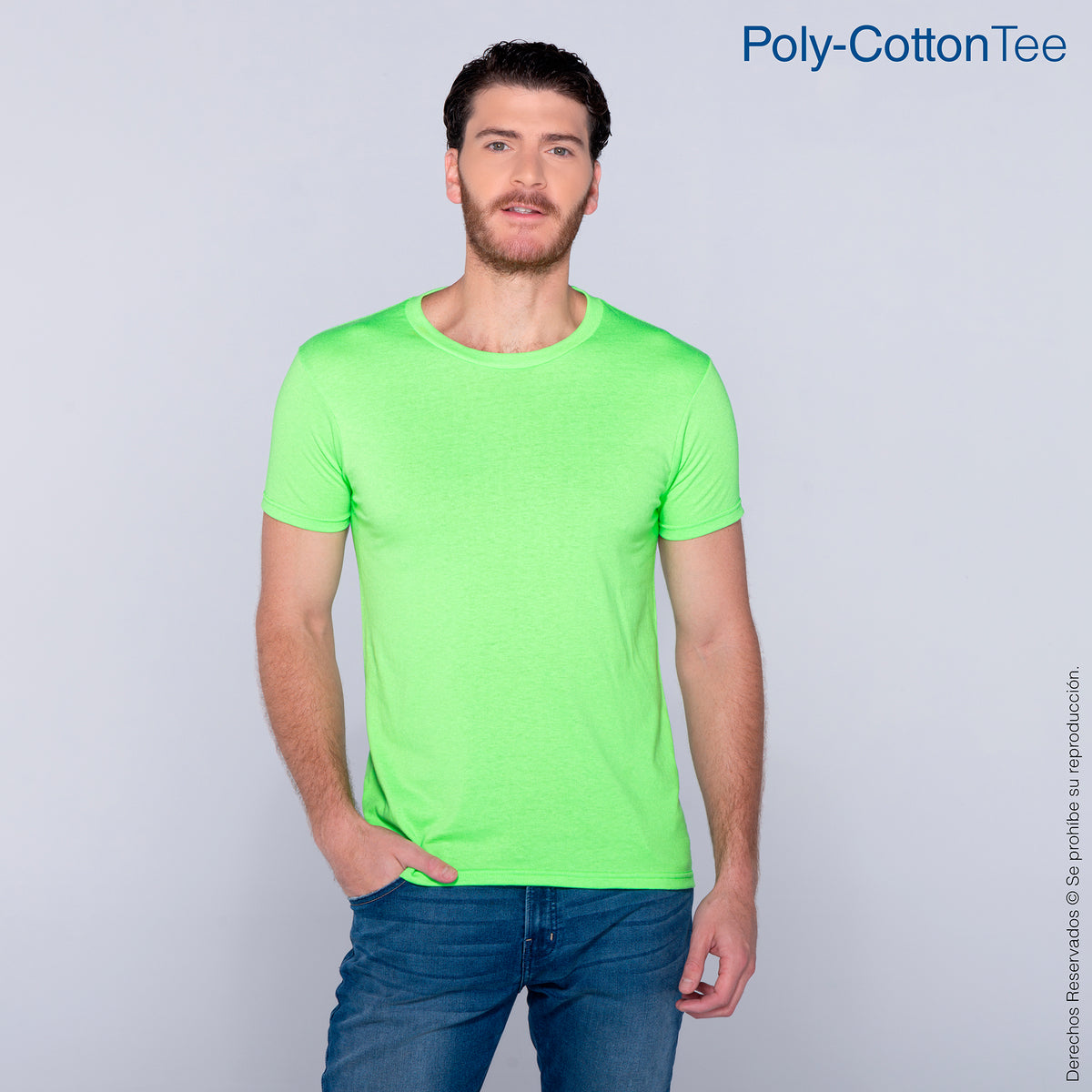 Men's Crew Neck Short Sleeve T-Shirt · 50% Cotton 50% Polyester