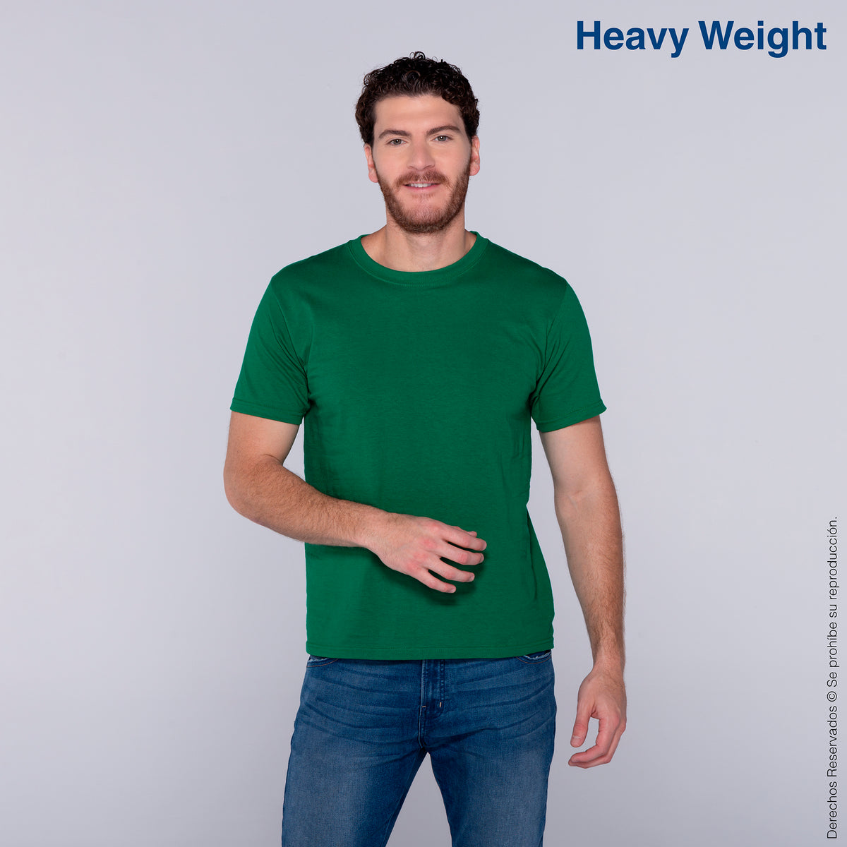 Men's Heavy Weight Crew Neck Short Sleeve T-Shirt · 100