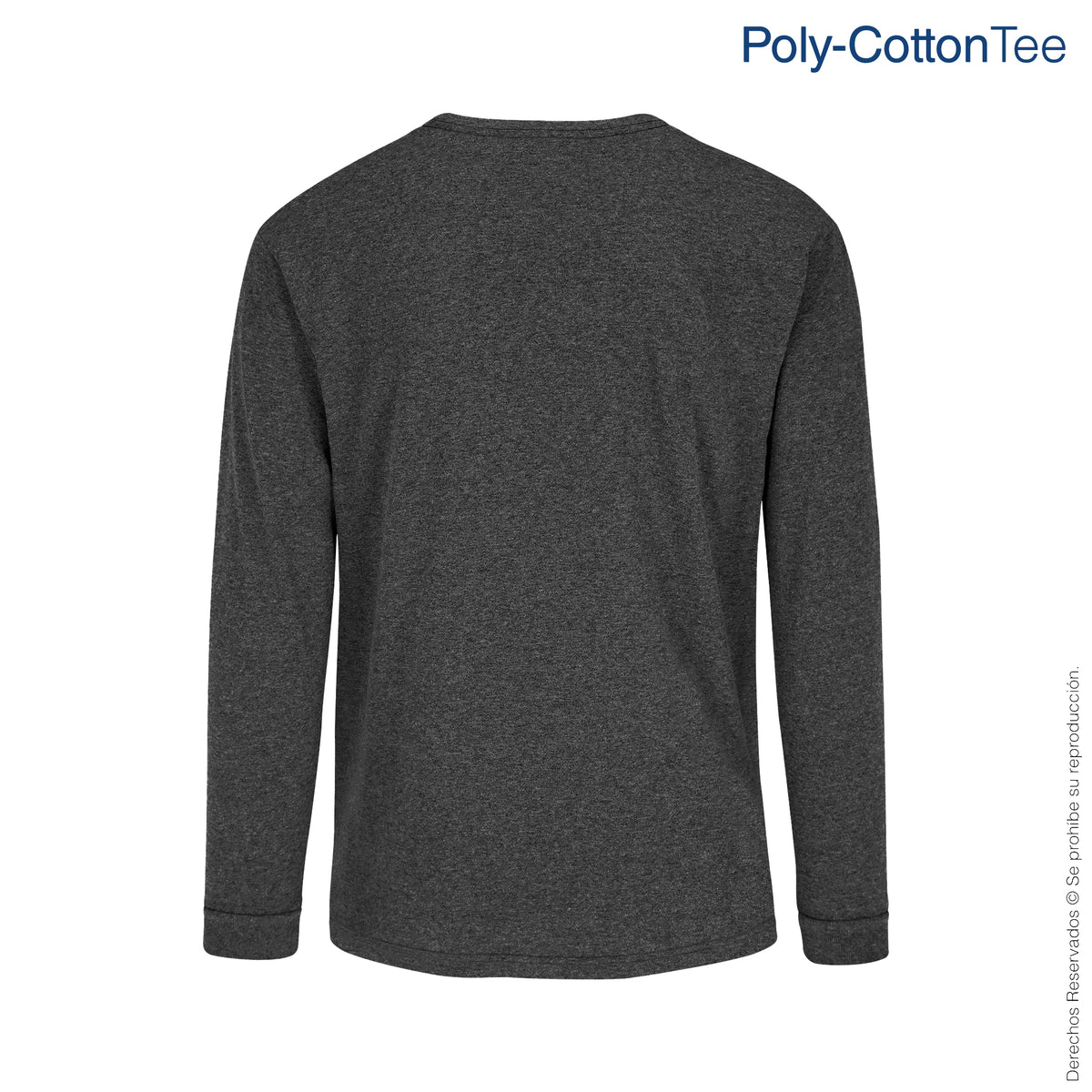 Playera Cuello Redondo Manga Larga para Caballero · 50% Algodón 50