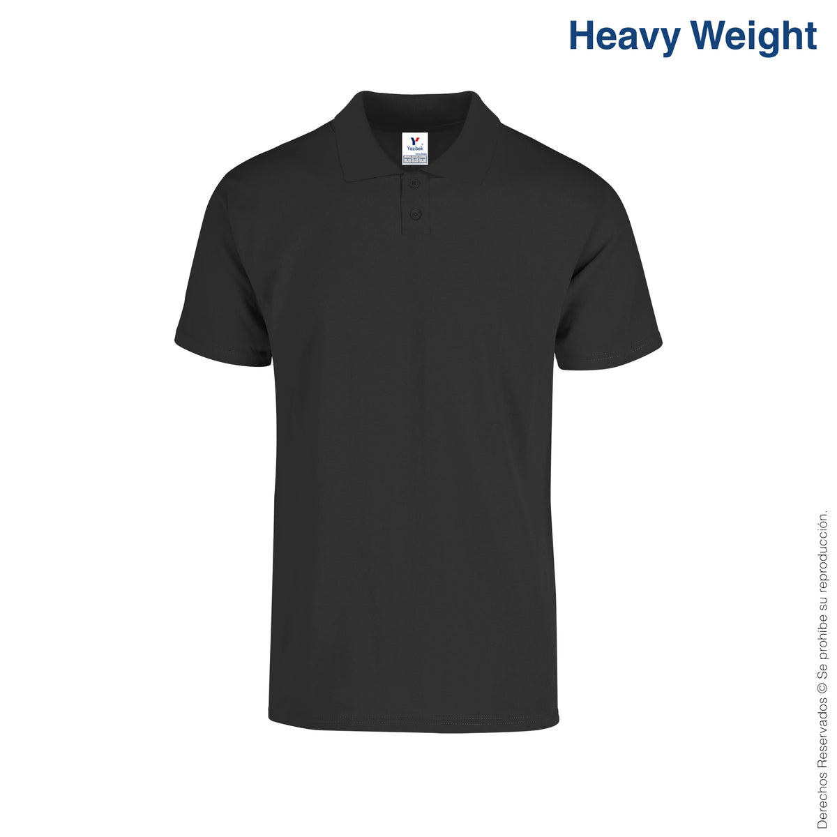 Playera Tipo Polo para Caballero · 100% Algodón · Color Negro