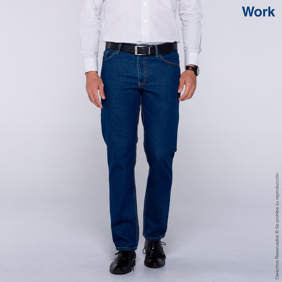 Tipos De Pantalones De Mezclilla Hombre Pantalón De Mezclilla Para Caballero · 100% Algodón · Color Índigo