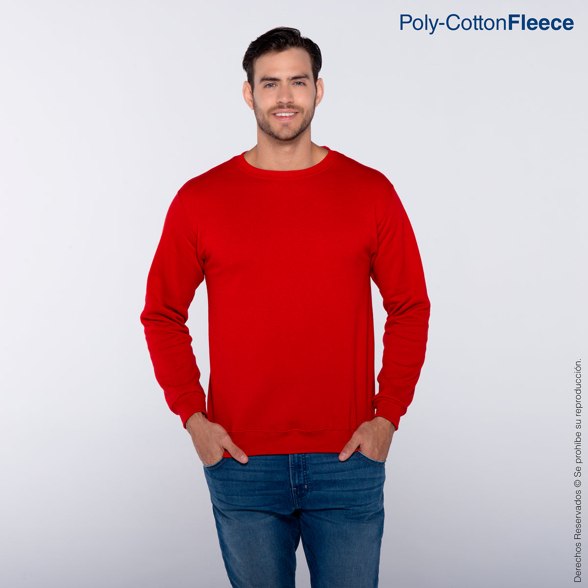 Sudadera Cuello Redondo Unisex para Adulto · 50% Algodón 50