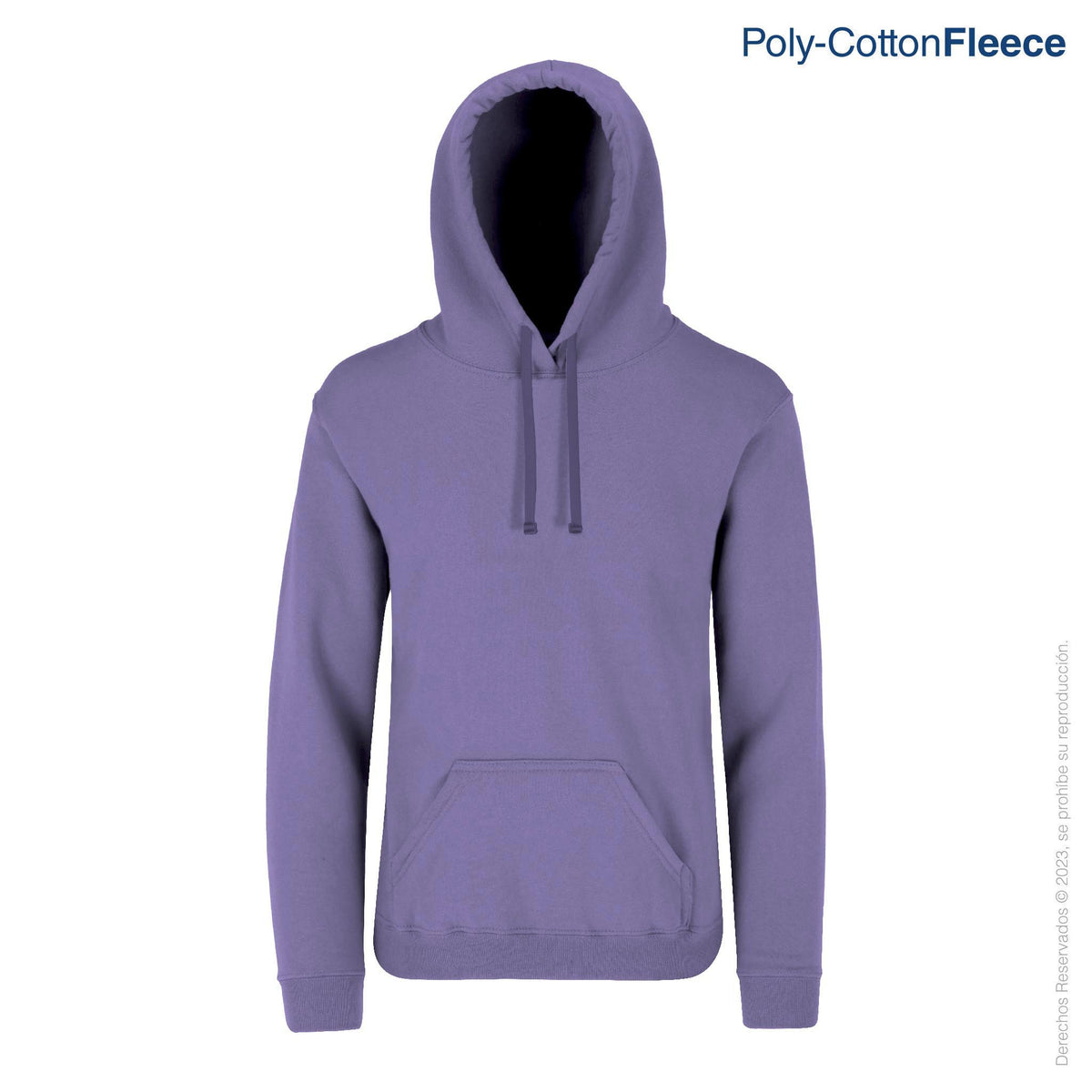 Sudadera con Capucha y Cangurera Unisex para Adulto 50 Algod n 50 Poli ster Color Lavanda