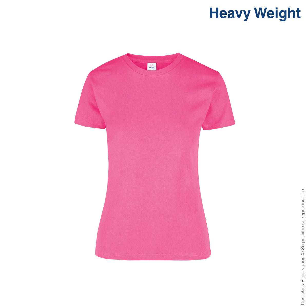 Heavy Weight Playeras Rosa Pastel Ultra Cotton Playera Rosa