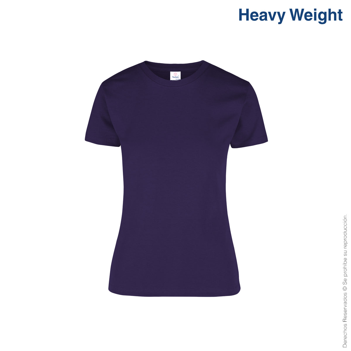Women's Heavy Weight Crew Neck Short Sleeve Silhouette T-Shirt