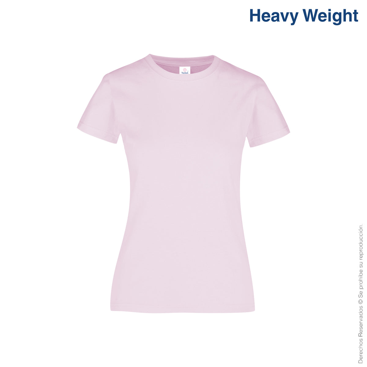 Women's Heavy Weight Crew Neck Short Sleeve Silhouette T-Shirt