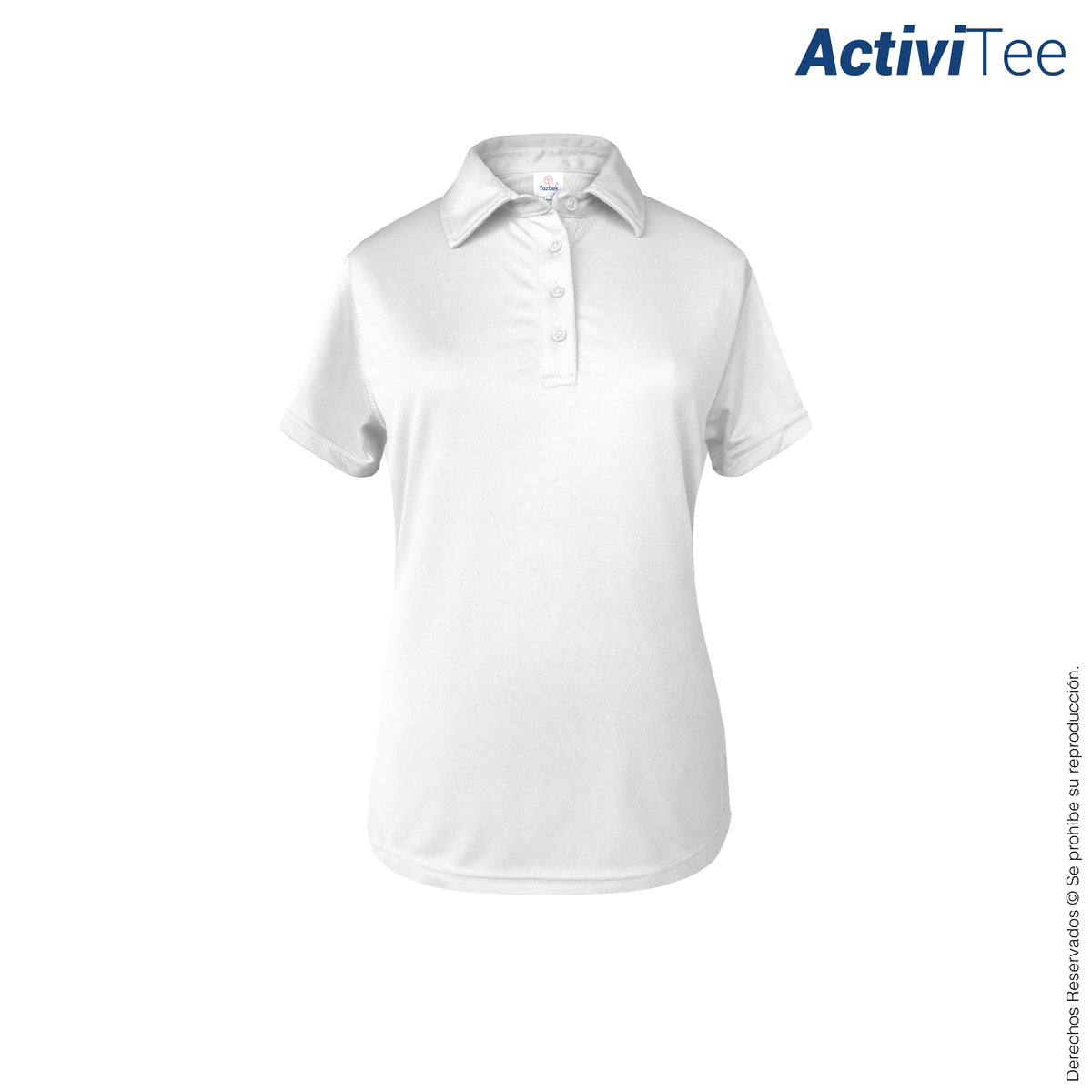 Playera Polo Blanca Mujer Yazbek Playera Tipo Polo Manga Corta Con