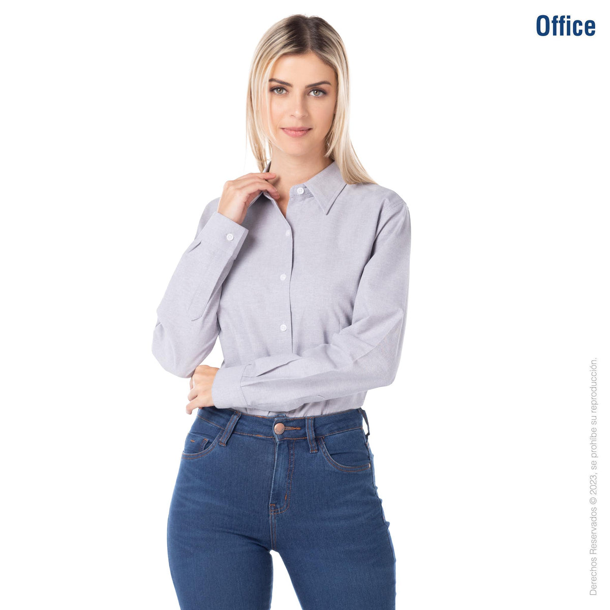 Women's Long Sleeve Silhouette Oxford Shirt · 75% Cotton 25% Polyester –  Yazbek®