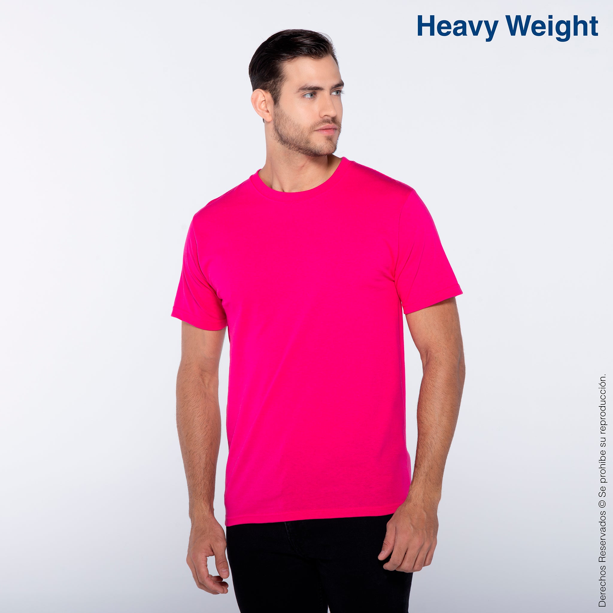 Playera Rosa Yazbek Playera Peso Completo Cuello Redondo Manga