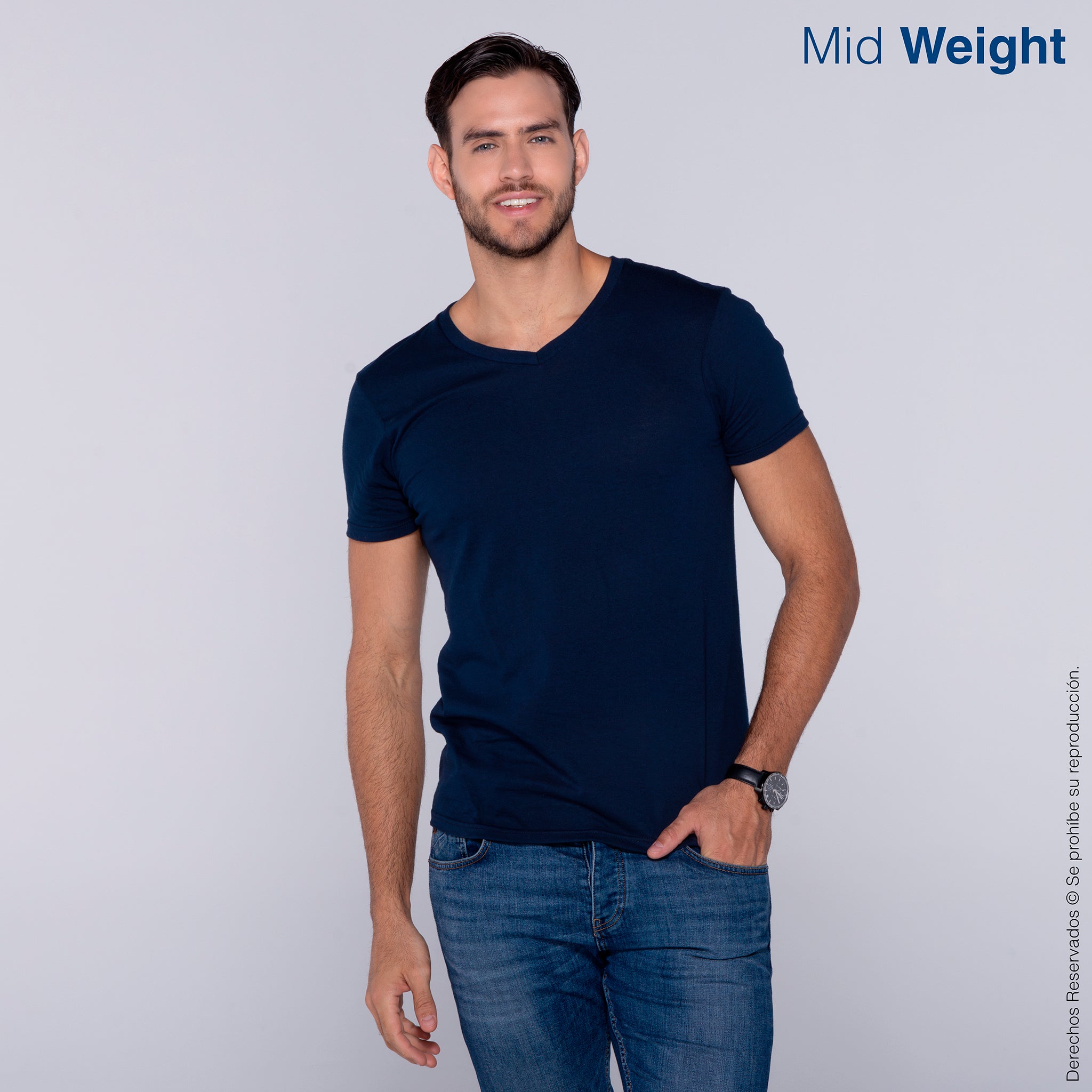 Camiseta Cuello V Camisas Tipo V Playera Cuello