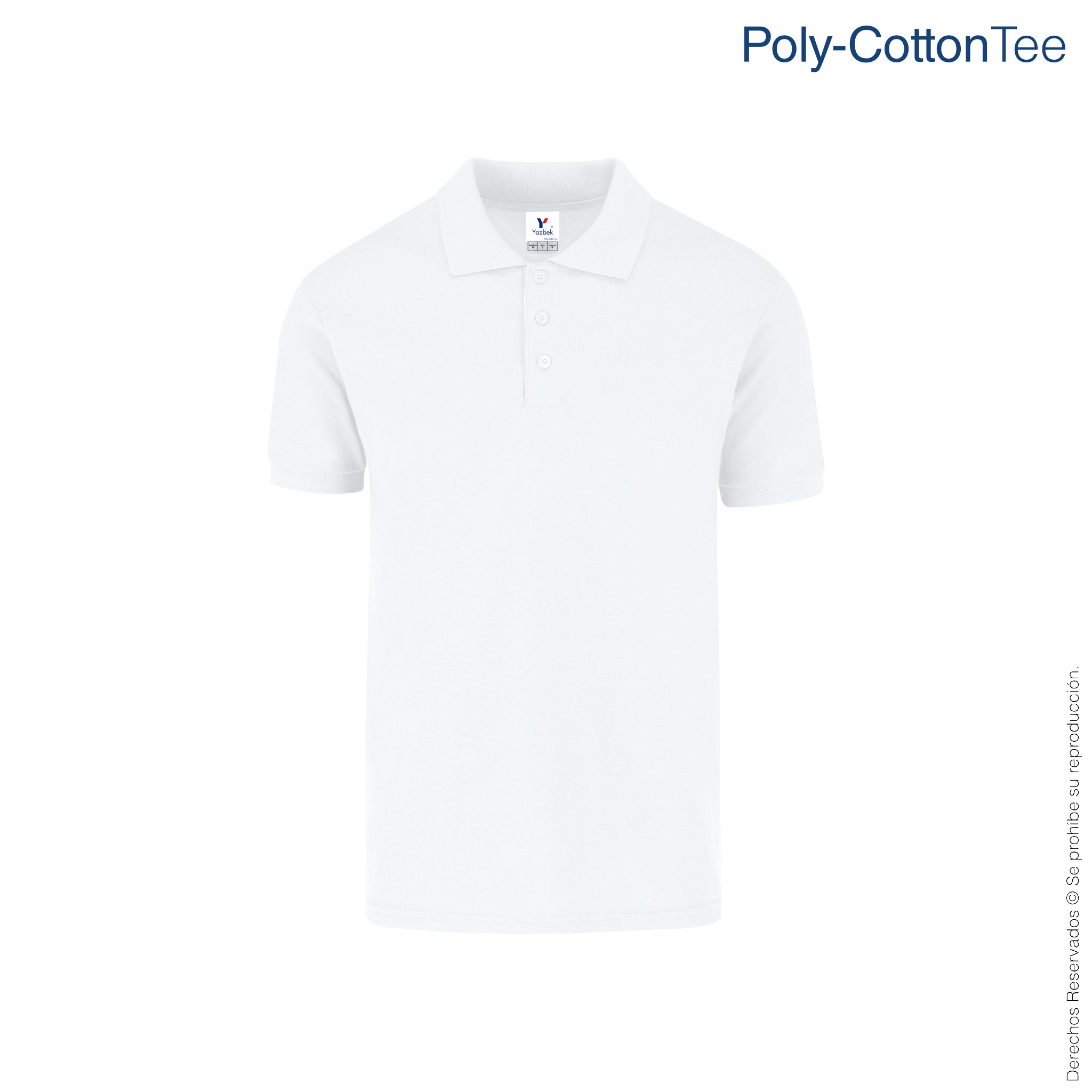 playera polo blanca hombre