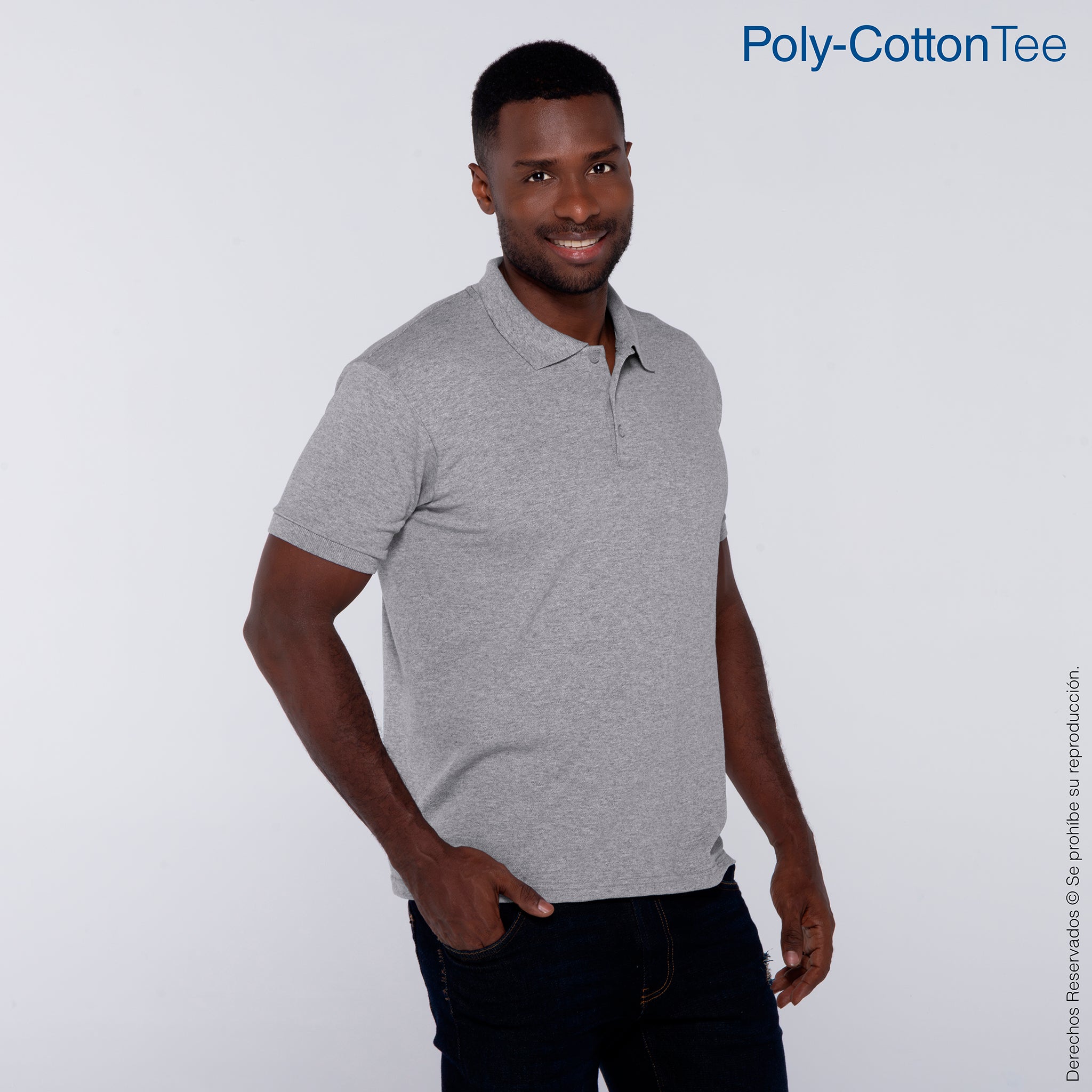 Yazbek Playera Polo Jaspe Men's Sport Short Sleeve Shirt · 50