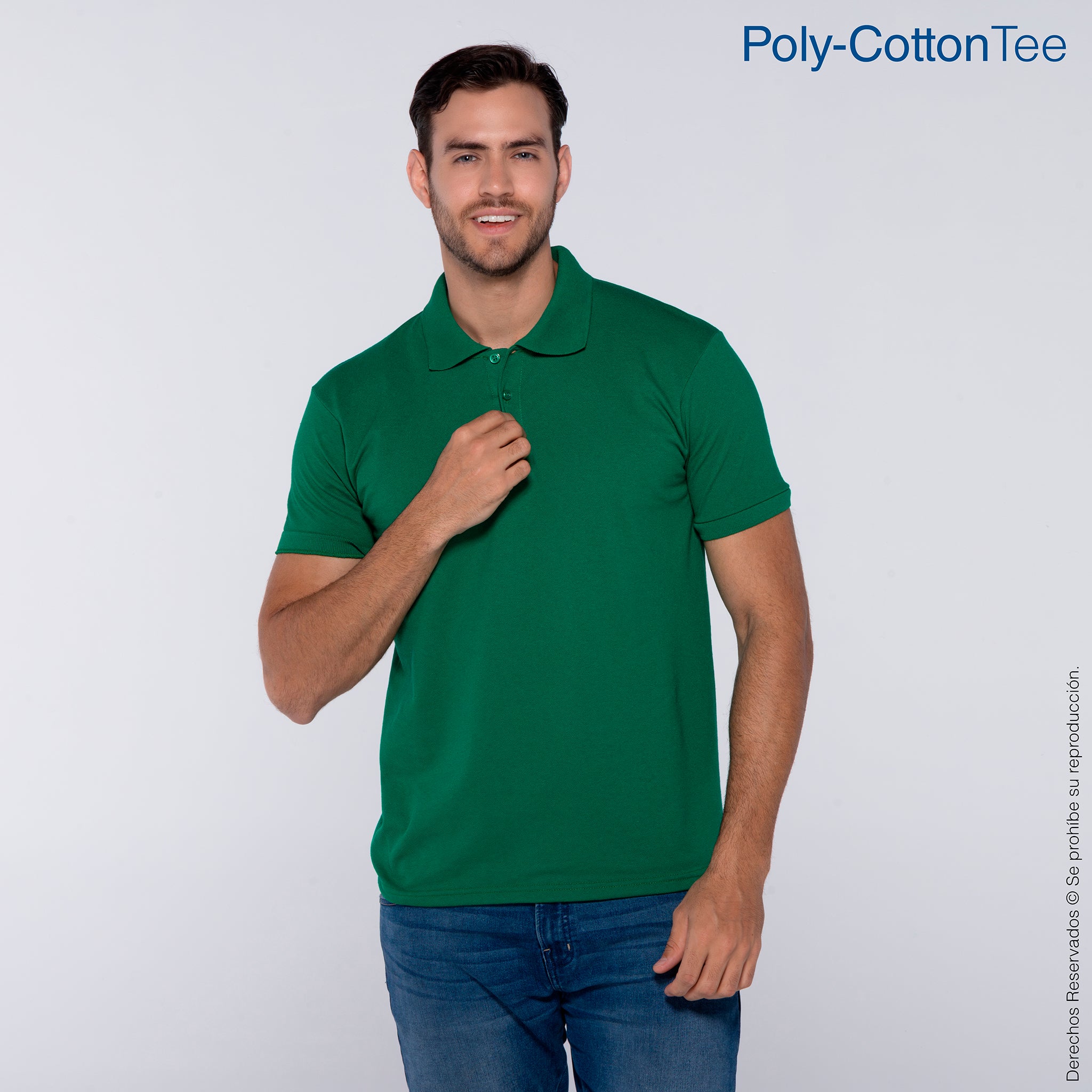 100 Poliester Playera Tipo Polo Blanca Yazbek Tipo Polo Yazbek