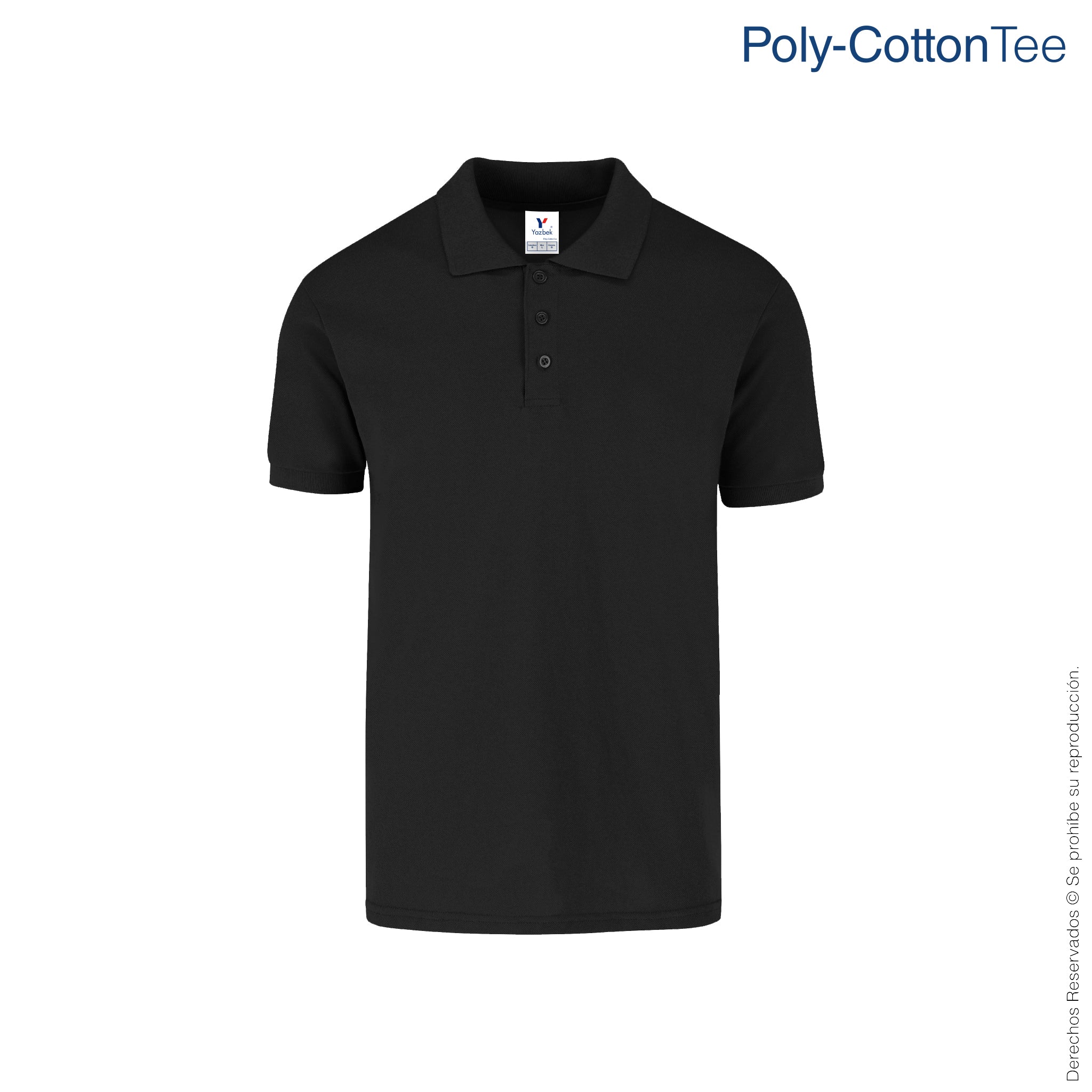 camisa polo negra hombre