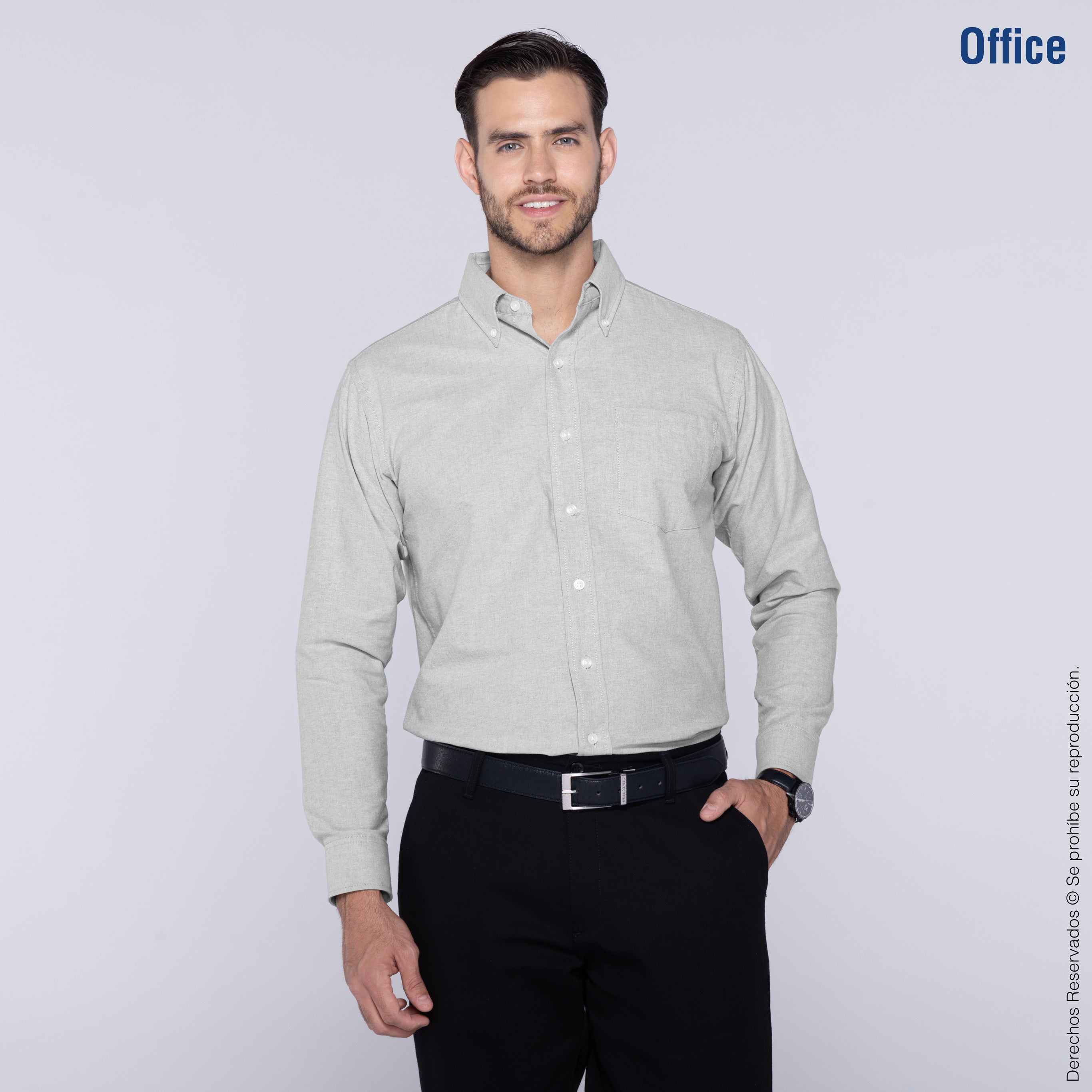 Camisa Oxford Camisa Manga Larga Uniforme Uniformes Camisas Oxford