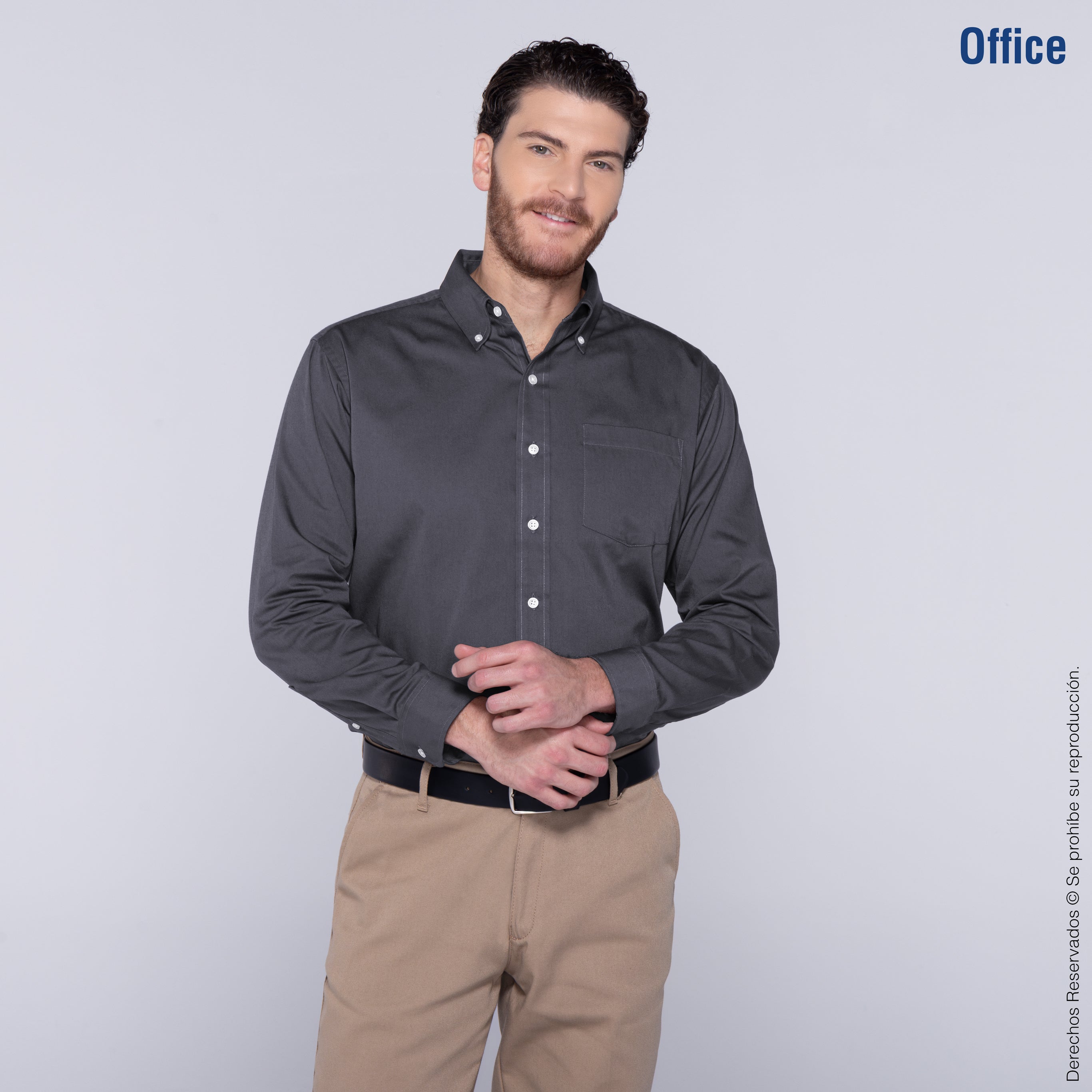 Pantalón Gris Combinaciones Con Camisa Azul Marino Combinar