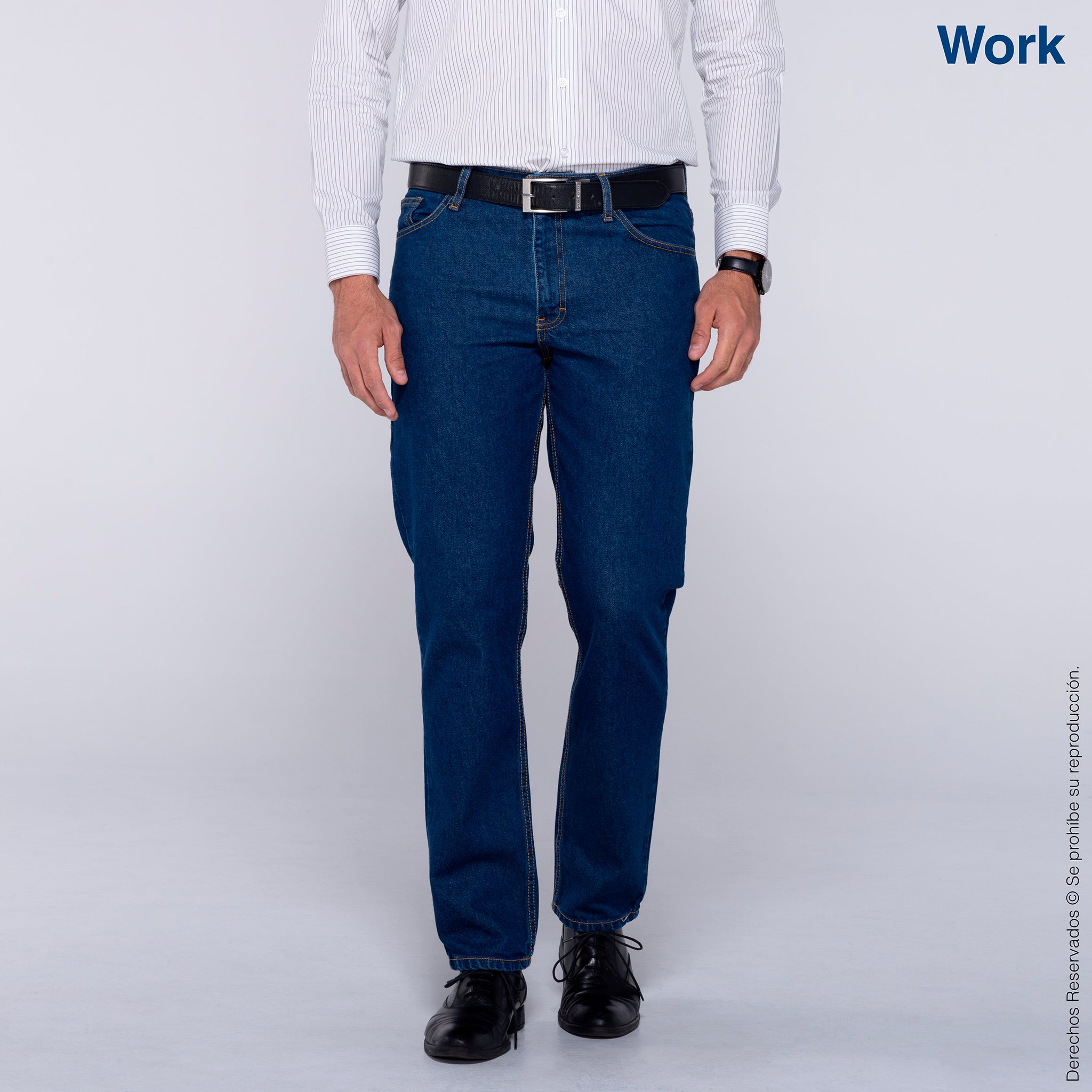 Mezclilla Pantalon Semi Entubado Hombre PANTALONES CABALLERO