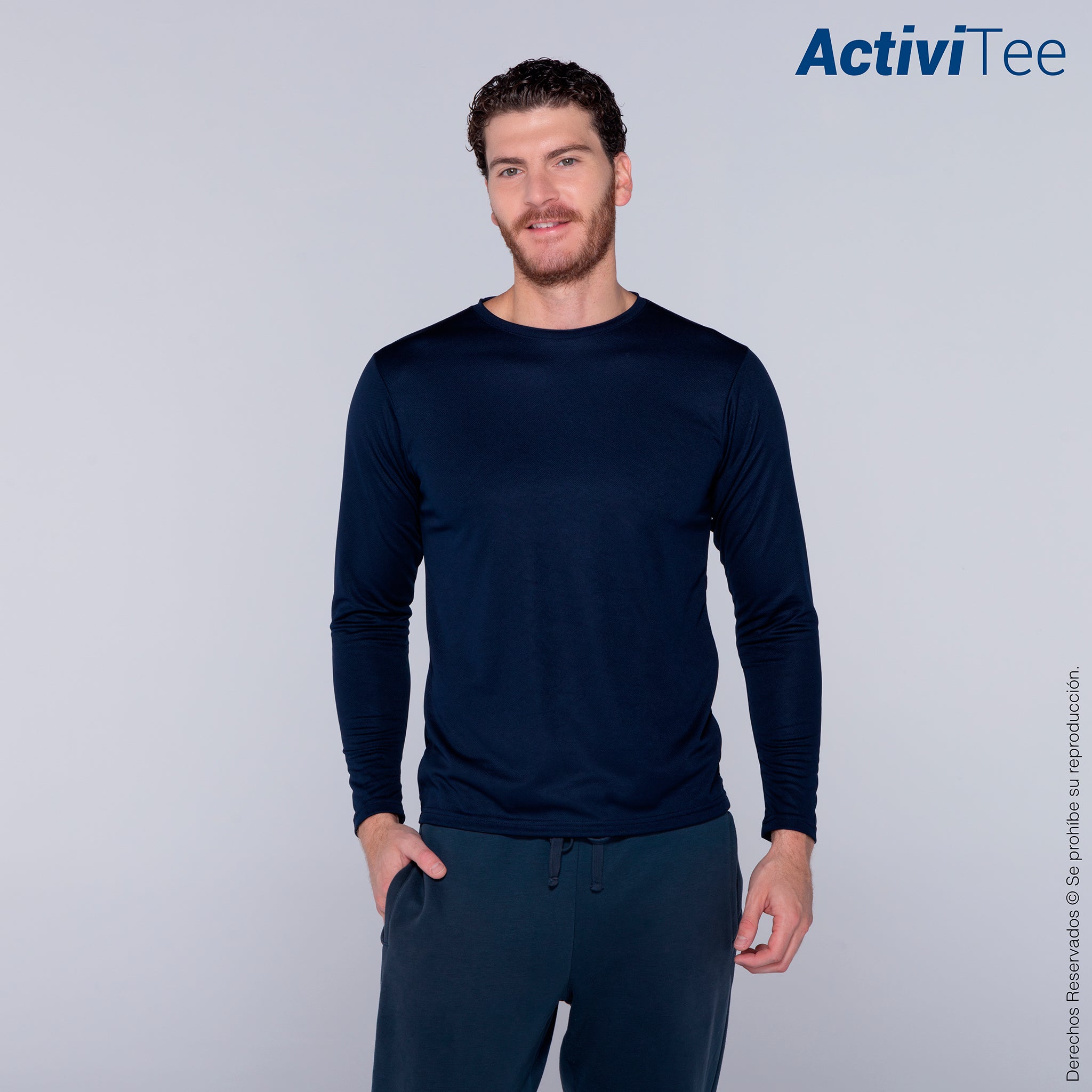 Playera Cuello Redondo Manga Playeras Manga Larga Hombre Yazbek