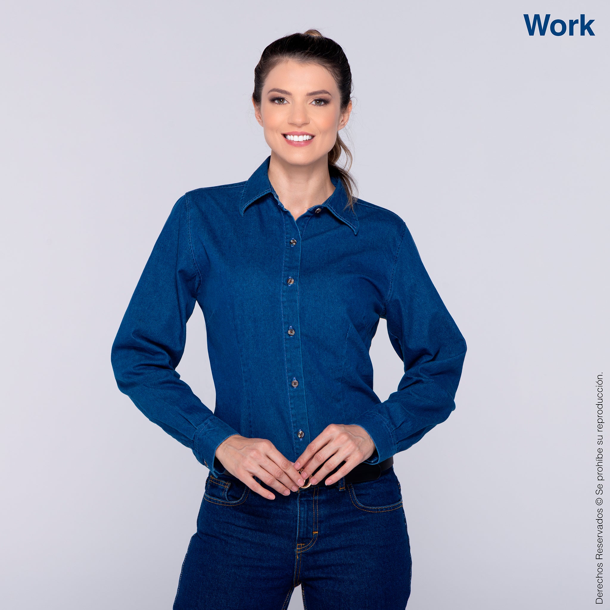 Mezclilla Combinaciones De Blusa Azul Marino Camisa Azul Y