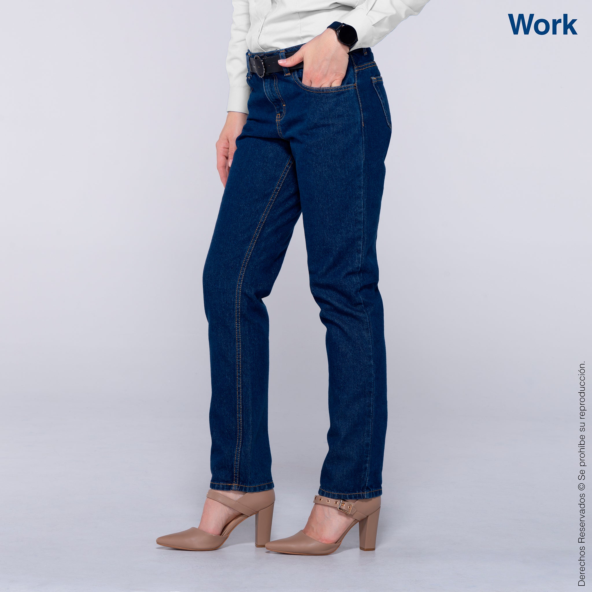 Jeans Pantalón De Mezclilla Azul Marino Pantalon De Mezclilla