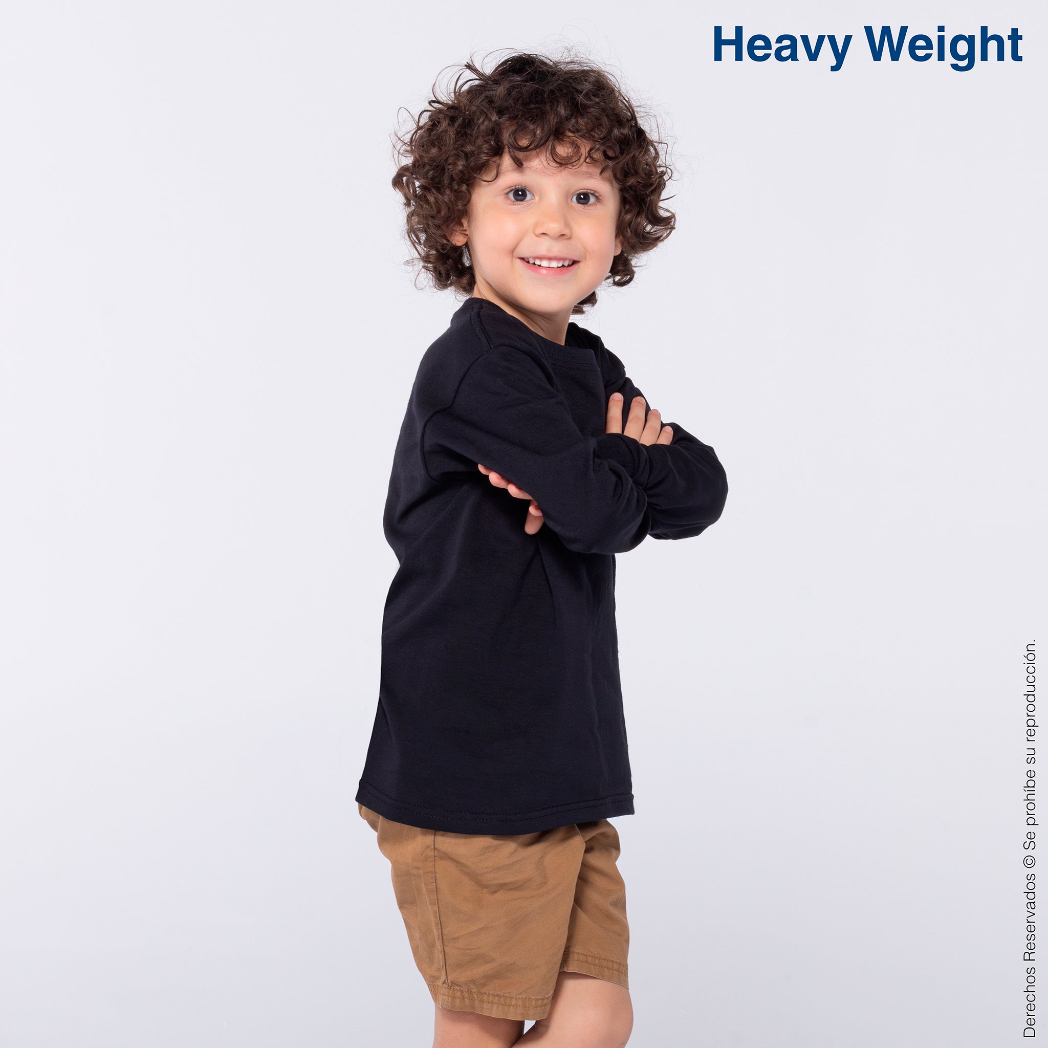 Para Niño Playera Niño Yazbek Kids' Unisex Heavy Weight Crew Neck