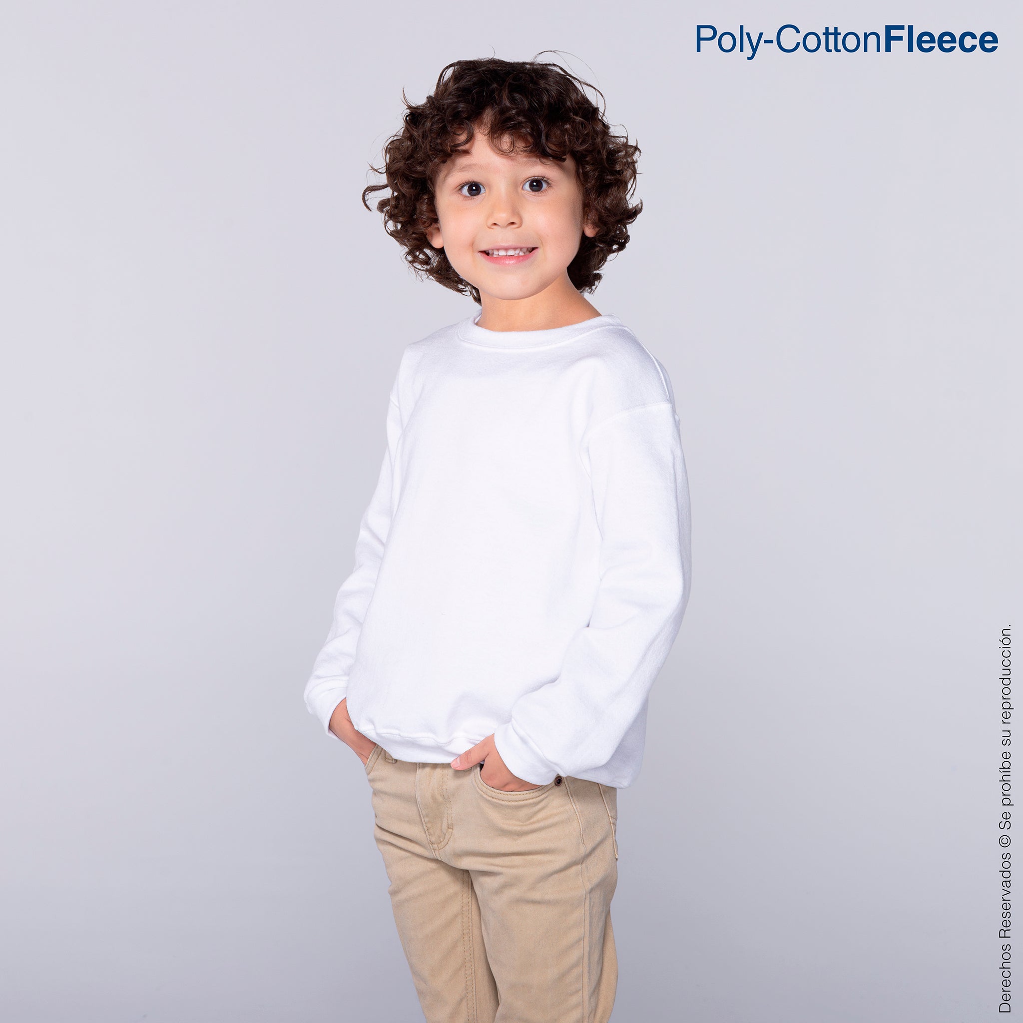 Youth/Kid's Unisex Crew Neck Sweatshirt · 50% Cotton 50% Polyester