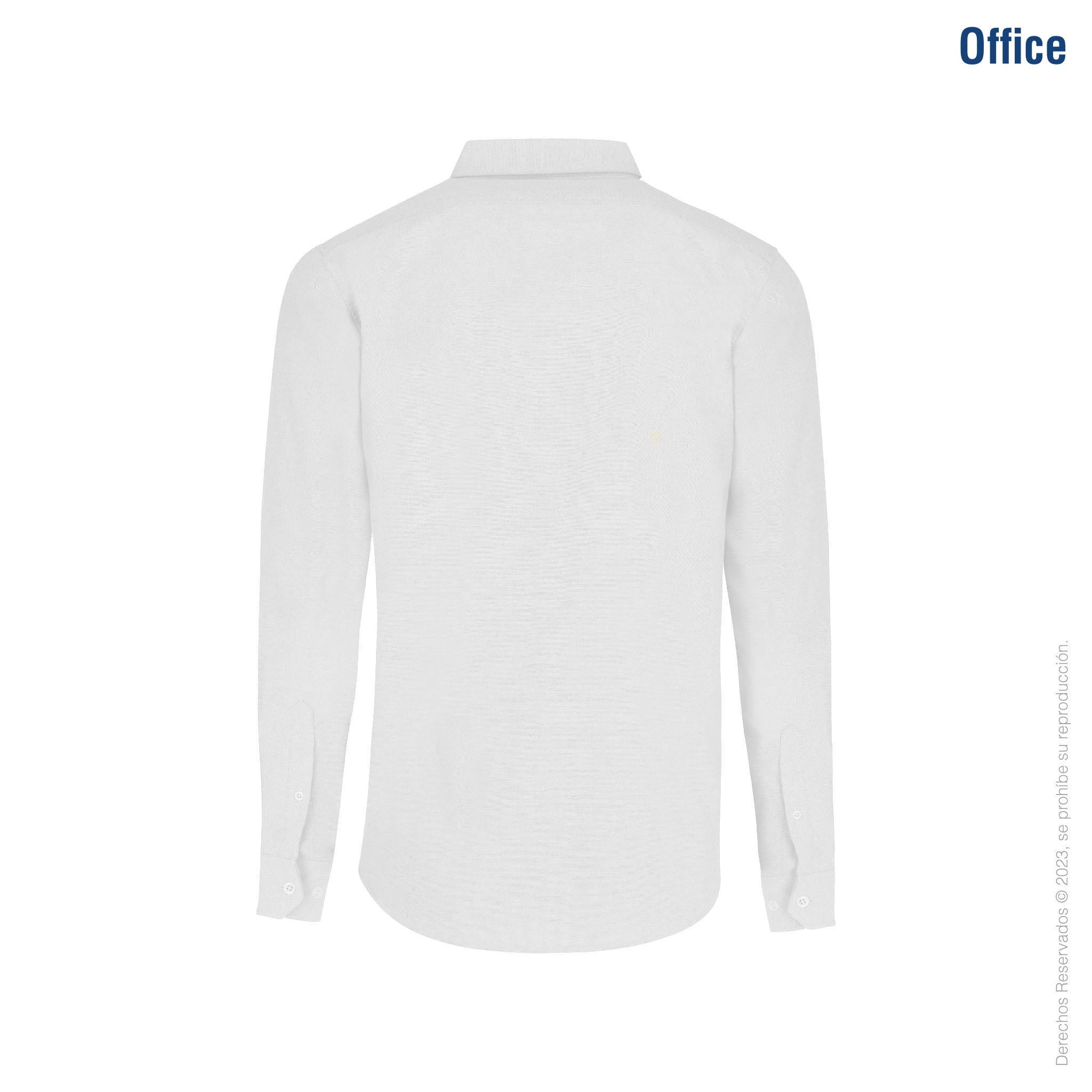 Camisa Oxford Larga para Caballero · 75% 25% Poliéster – Yazbek®