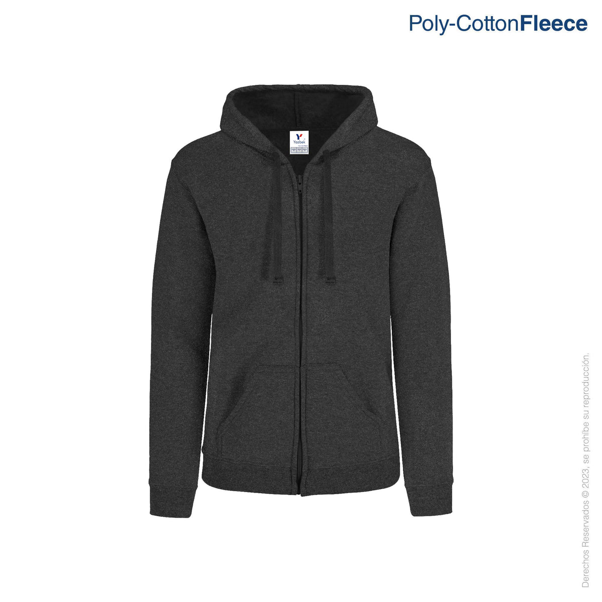 Adult’s Unisex Full Zip Hooded Sweatshirt with Kangaroo Pocket · 50% C ...