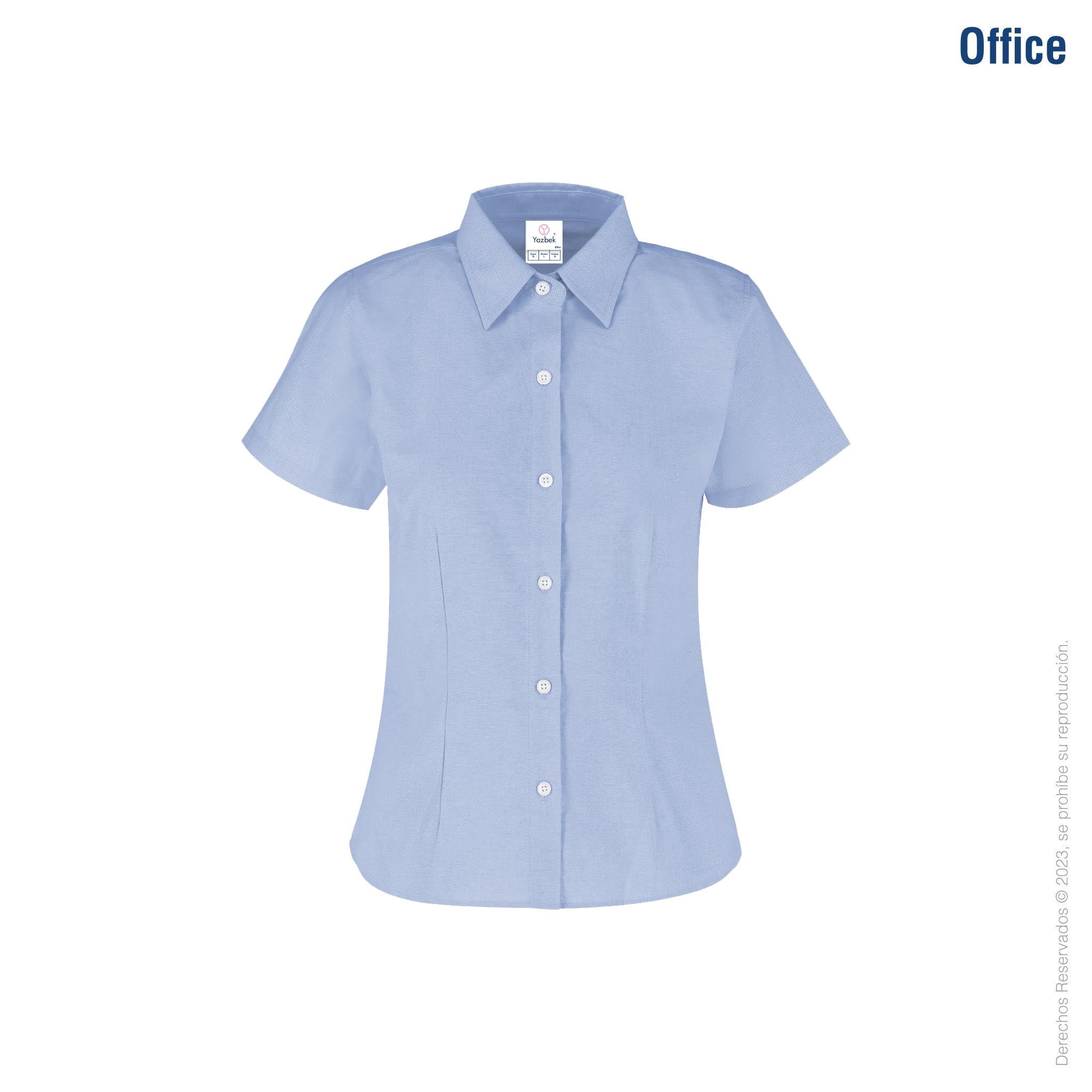 Camisa Oxford Mujer Azul Medio