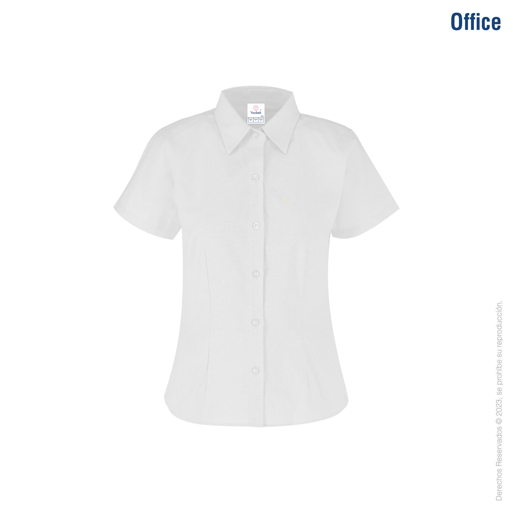 Women's Short Sleeve Silhouette Oxford Shirt · 75% Cotton 25% Polyeste –  Yazbek®